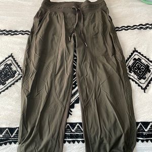 Green Lululemon Studio Pants